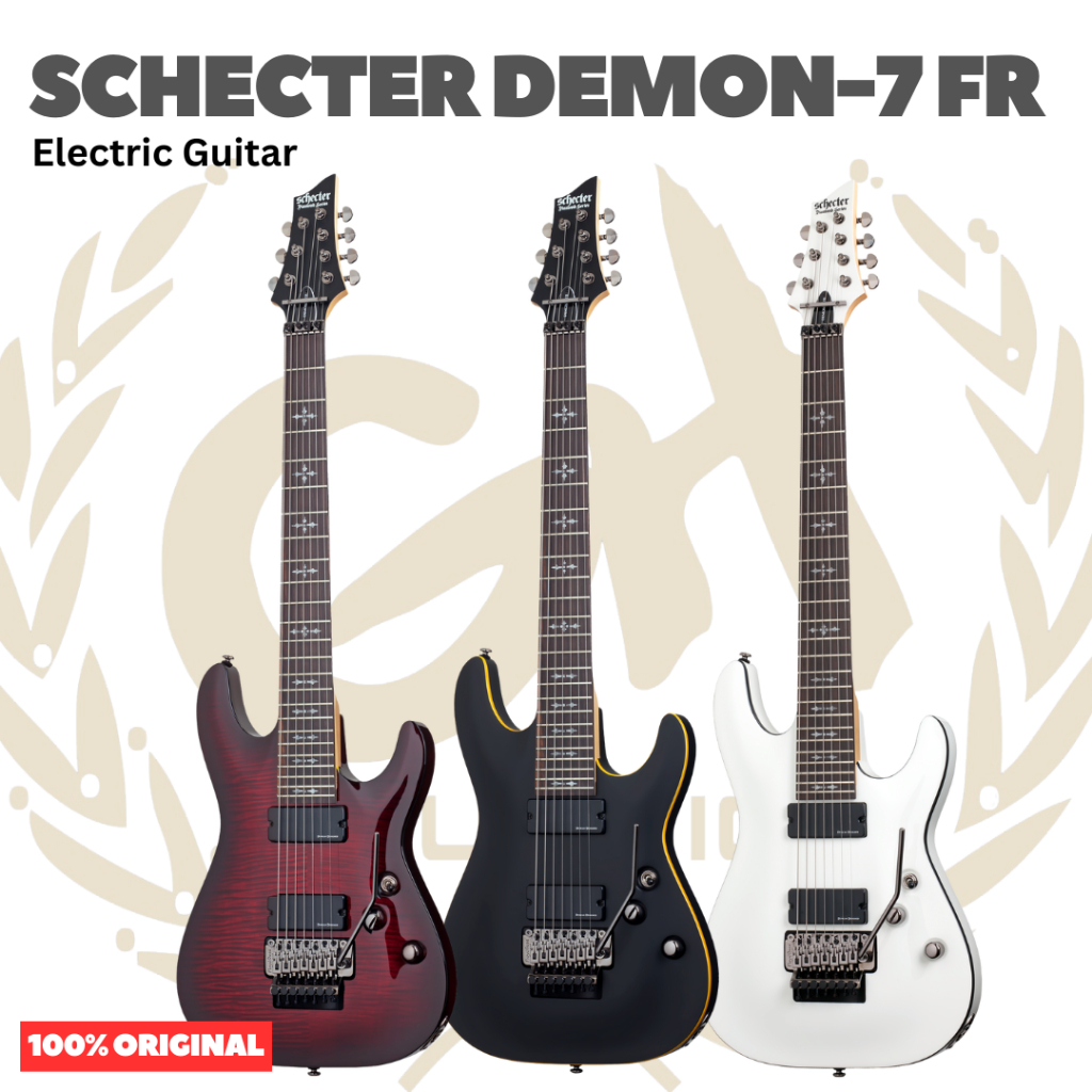Jual SCHECTER DEMON-7 FR 7 Strings Electric Guitar | Gitar Tremolo Up ...