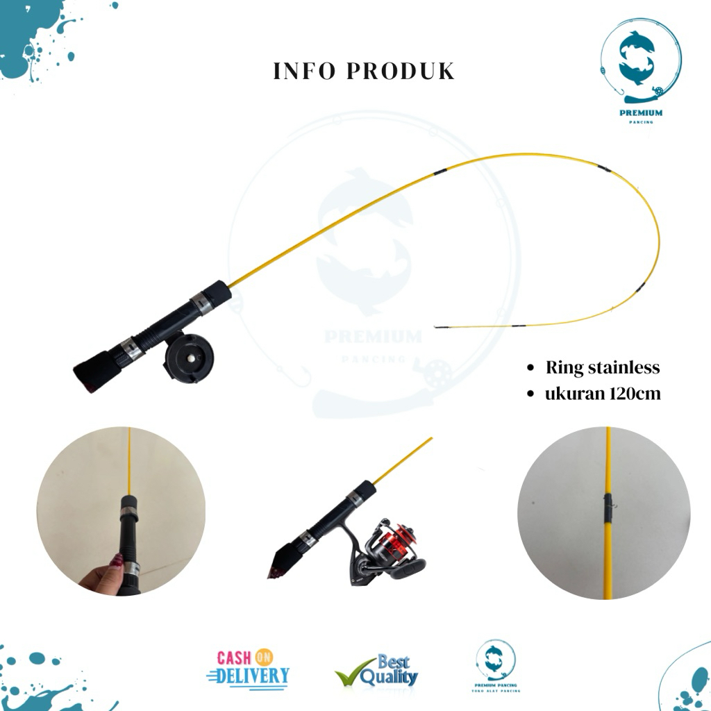 RANGER microcasting joran custom super lentur 120cm murah