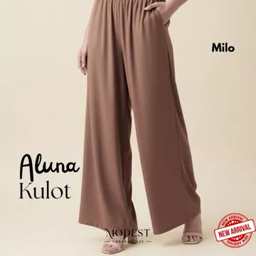 Modest Alunan Culotte Celana Kulot Wanita Premium Adiba Anti UV Celana Wanita Mewah Elegan