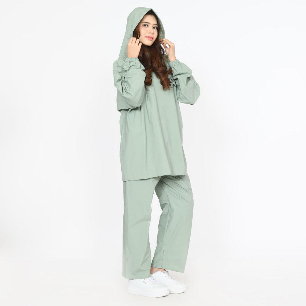 Talas Jas Hujan Hoodie Dewasa Pria Wanita Full Protection foto 3