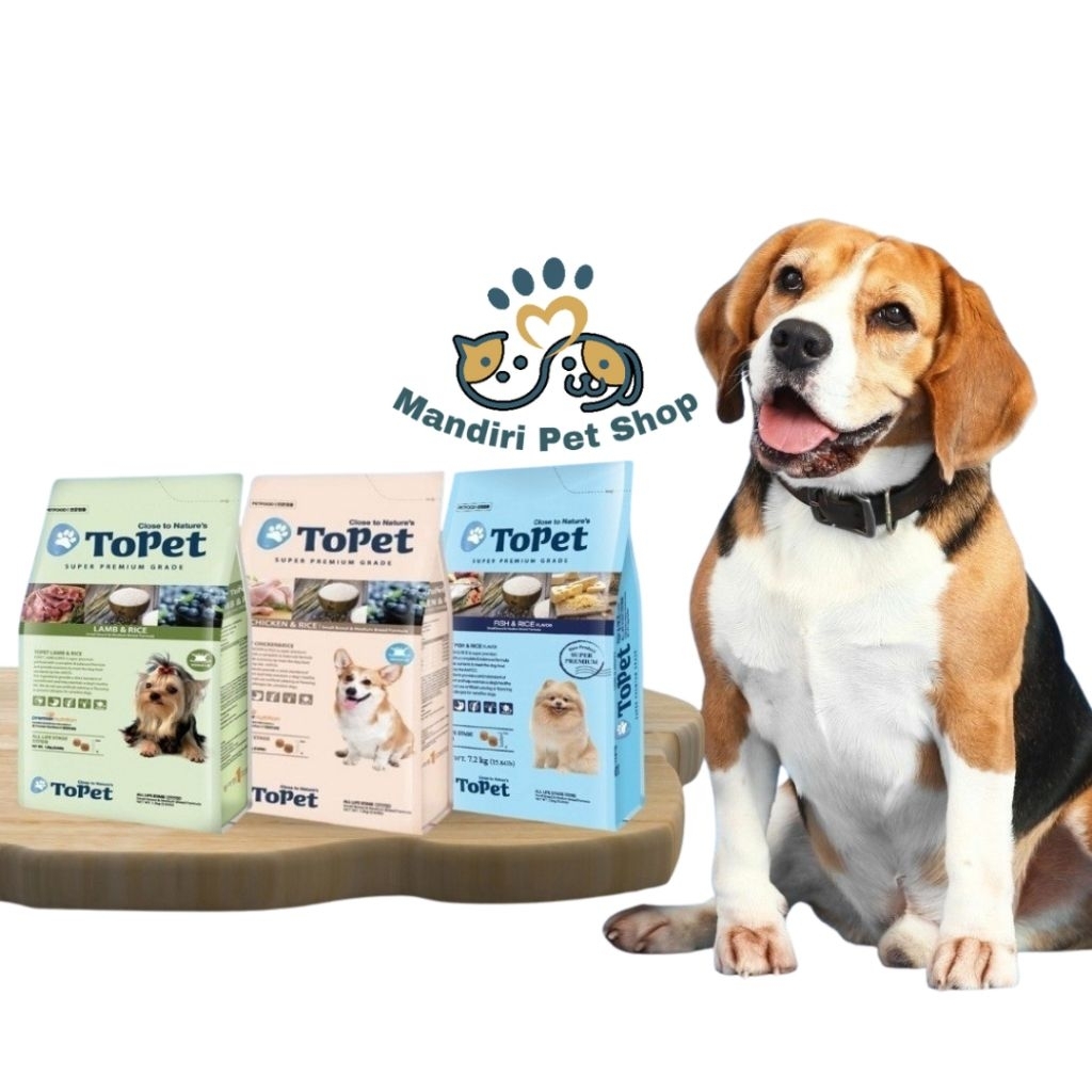 Jual Topet Dog Food Lamb Fish Chicken Super Premium Grade / Makanan ...