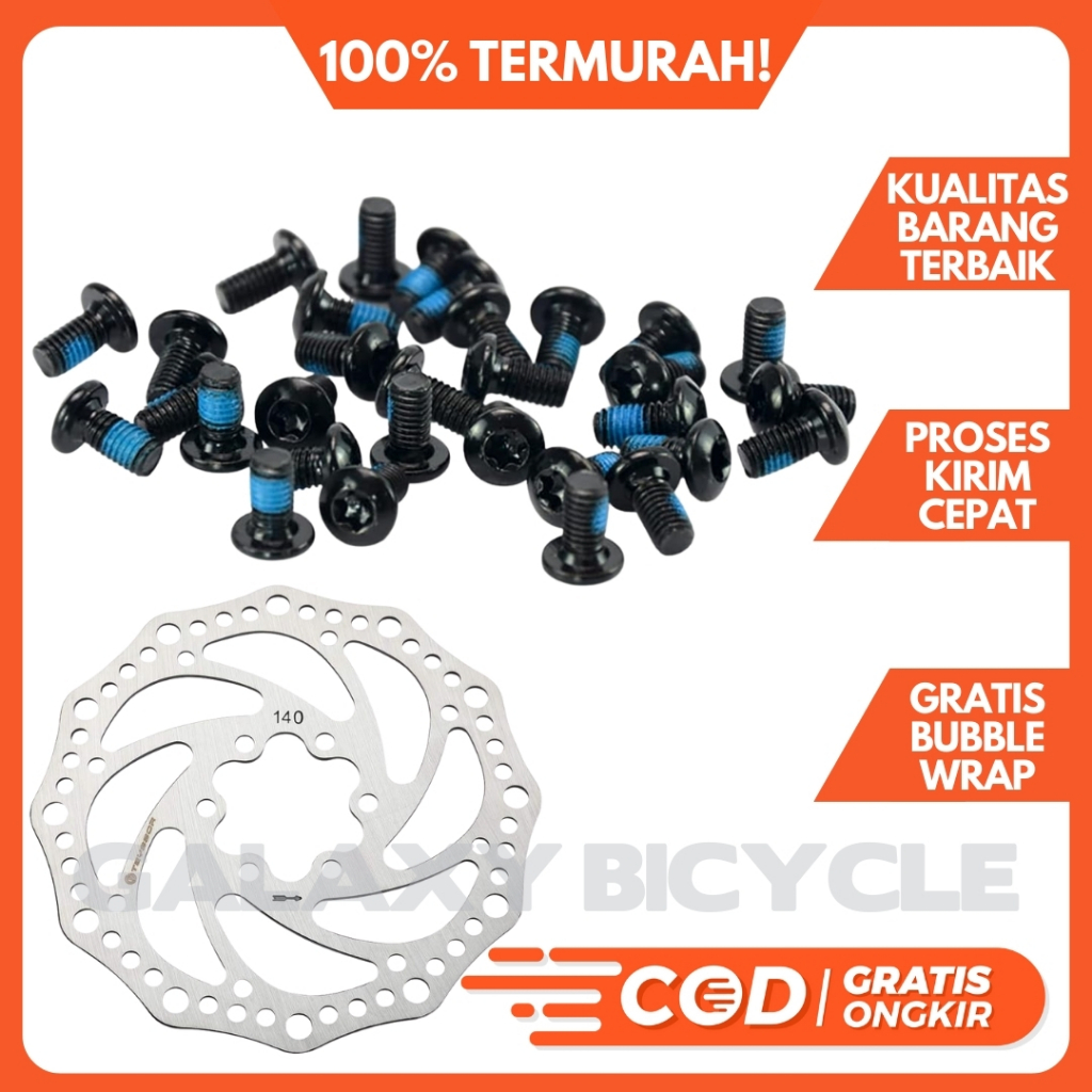 Jual Baut Rotor Hitam Sepeda Disc Brake Baut Cakram Sepeda Lipat MTB ...
