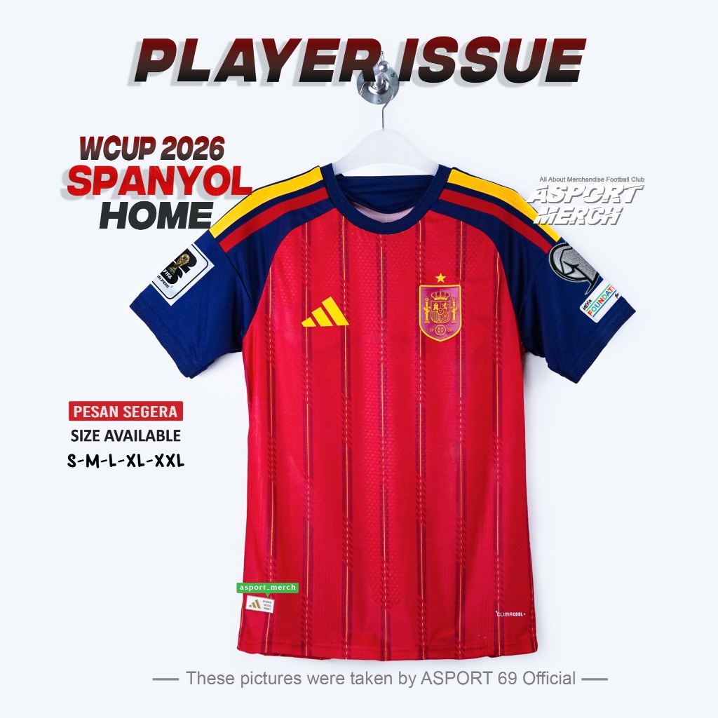 Jual JERSEY SPANYOL HOME 2026 PI PLAYER ISSUE PILDUN | Shopee Indonesia