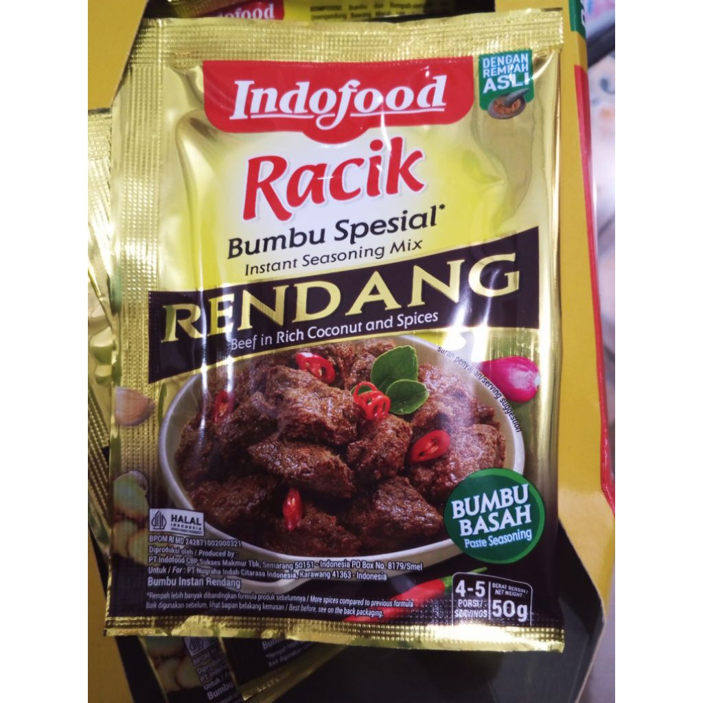 Jual Bumbu Racik Rendang Indofood 50gr | Shopee Indonesia