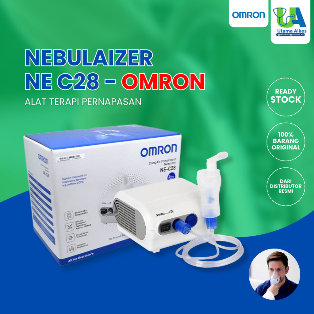 Jual Omron Nebulizer | NE-C28 | Garansi Resmi 2 Tahun | Shopee