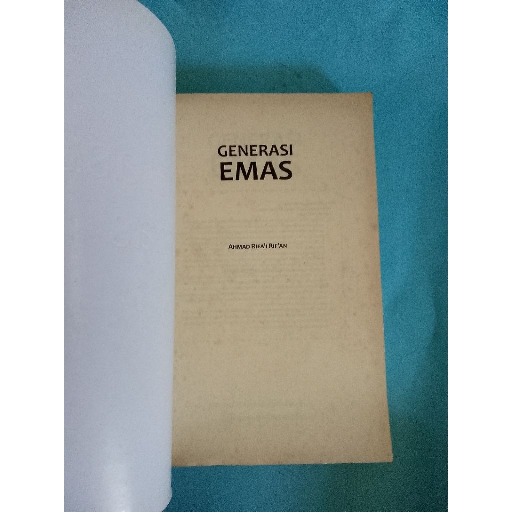 Jual buku generasi emas Ahmad Rifai Rifan motivasi islami pengembangan ...