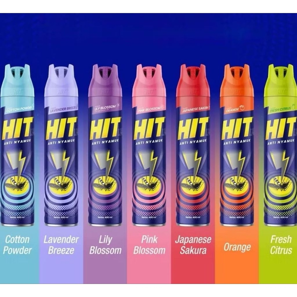 Jual Hit Obat Nyamuk Semprot Hit 600ml Efektif Aroma Segar Praktis ...