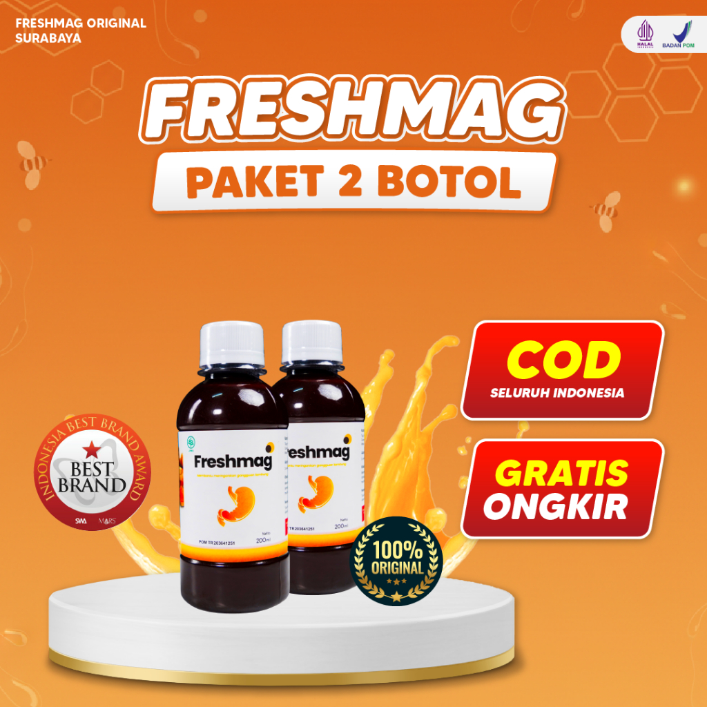 Jual Freshmag 2 Botol 200ml Madu Atasi Maag Kronis Gerd Asam & Infeksi ...