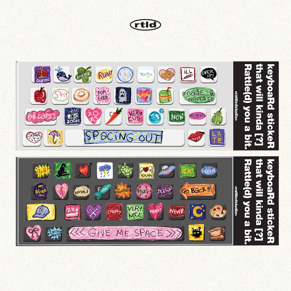 Jual Keyboa[R]d Sticke[R] by RATTLED STUDIO - Keyboard DECO STICKER ...