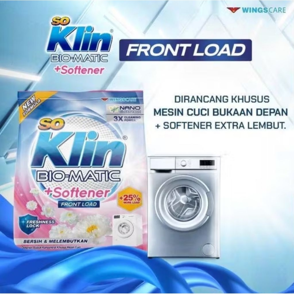 Jual Soklin So Klin Deterjen Bubuk Biomatic Softener Front Load Sabun ...