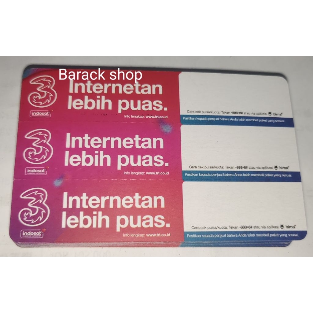 Jual VOUCHER TRI KOSONG BAHAN INJEK UNTUK WILAYAH JABAR KECUALI BODEBEK ...
