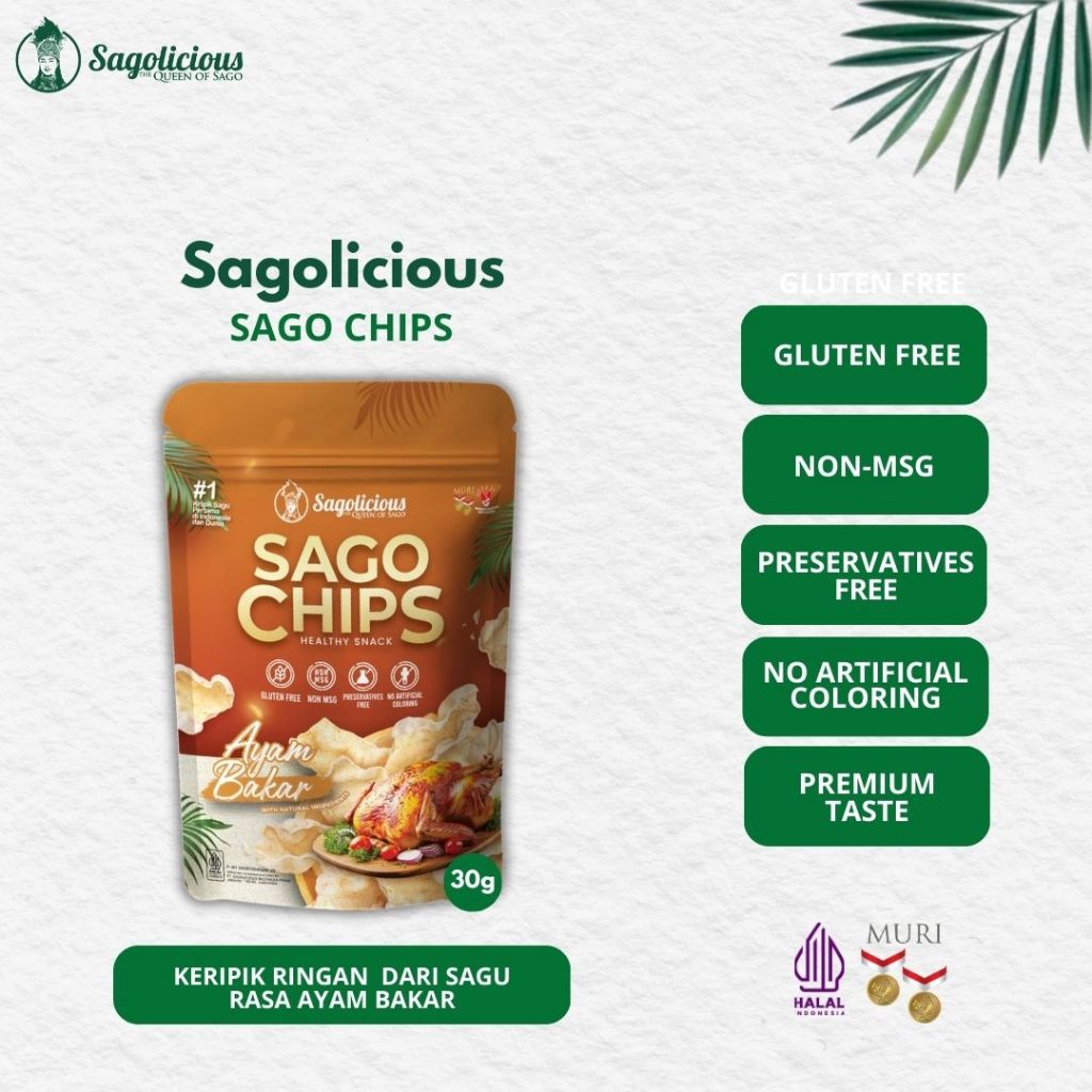 Jual Sagolicious Sago Chip - Ayam Bakar | Shopee Indonesia