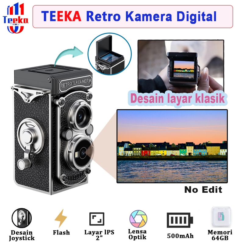 Jual TEEKA CCD Vintage Mini Digital Camera Photoes Video Mini Digital ...