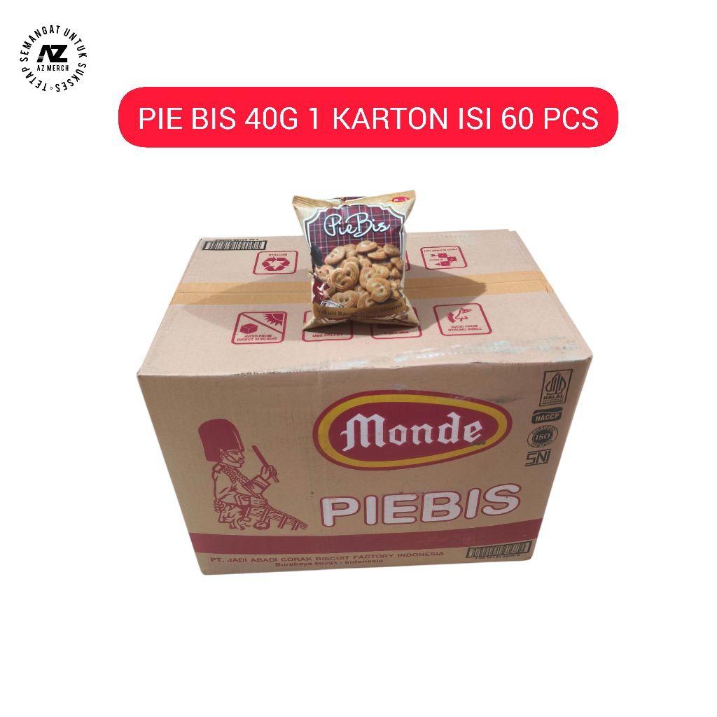 Jual PIE BIS MONDE 40 GR - 1 KARTON ISI 60 PCS | Shopee Indonesia