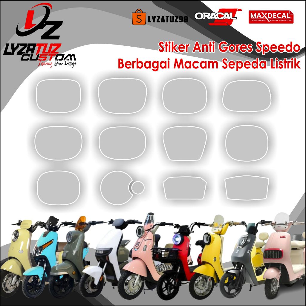 Jual PART 1 | TERLENGKAP STIKER ANTI GORES SEPEDA LISTRIK SPEEDO SPIDO ...