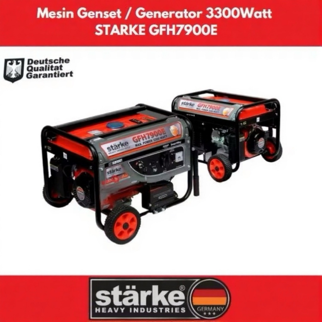 Jual Mesin genset bensin 3300watt Generator set GFH 7900 E STARKE ...