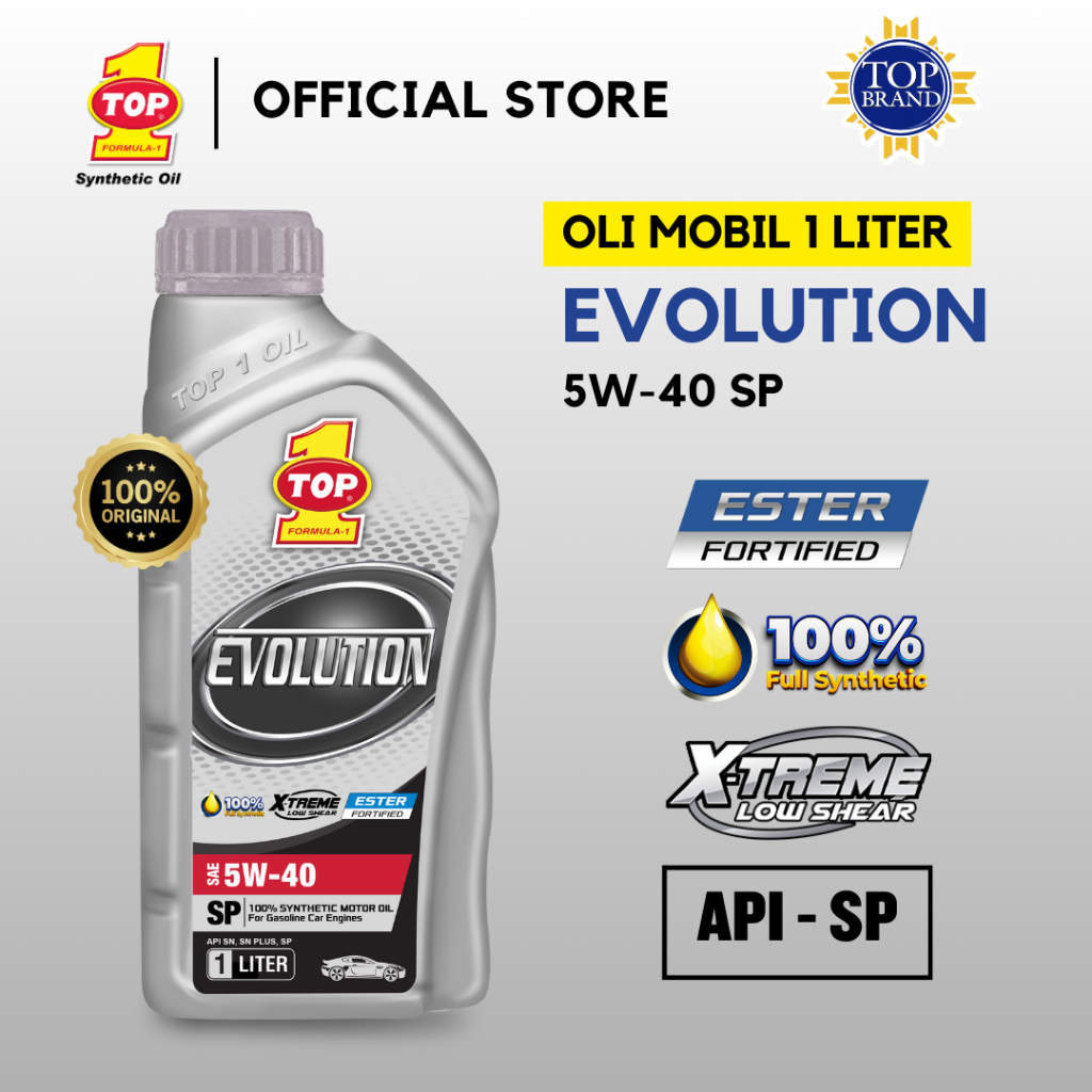 Jual TOP 1 Oli Mobil EVOLUTION 5W-40 1 L API SP | Shopee Indonesia