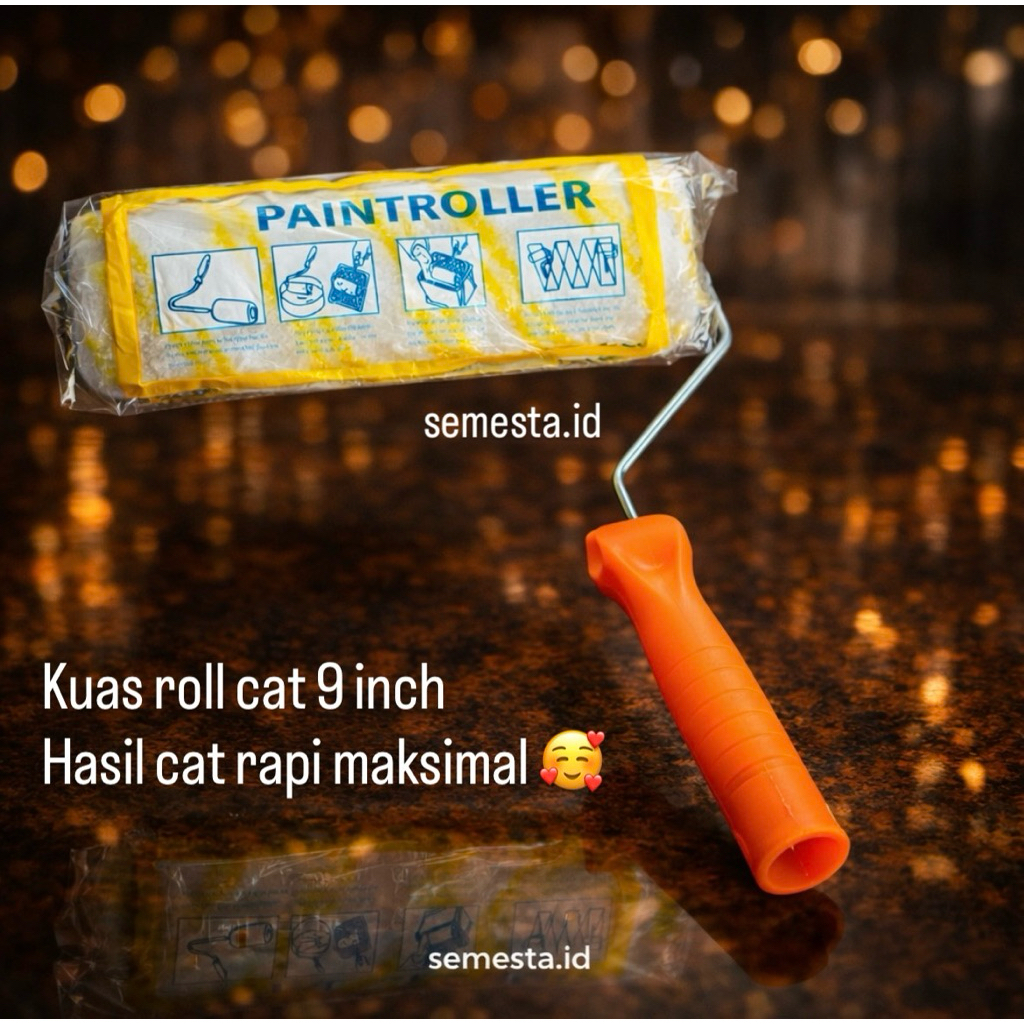 Jual Kuas Roll Cat 9 Inch Heavy Duty – Roller Cat Tebal Anti Rontok ...