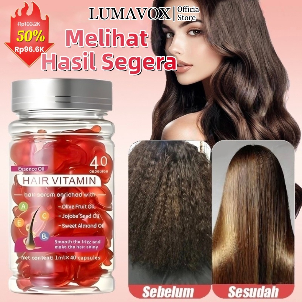Jual LUMAVOX serum rambut kering dan mengembang vitamin rambut rontok ...
