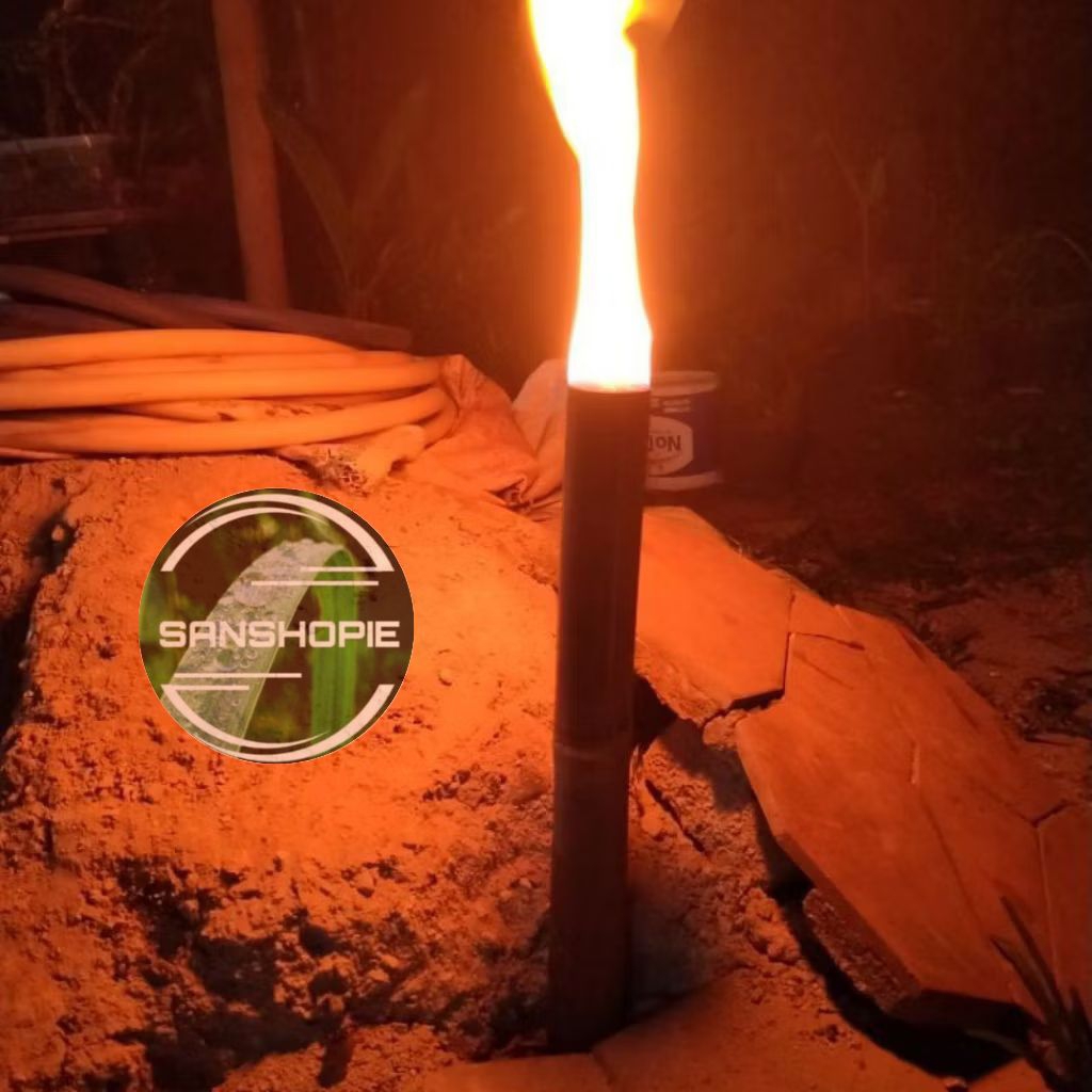 Jual Obor Bambu dengan Sumbu Panjang 50 cm Siap Pakai | Shopee Indonesia