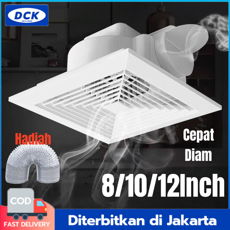 Jual DCK Ducting Exhaust Fan Plafon 8/10/12 Inch kipas angin blower ...