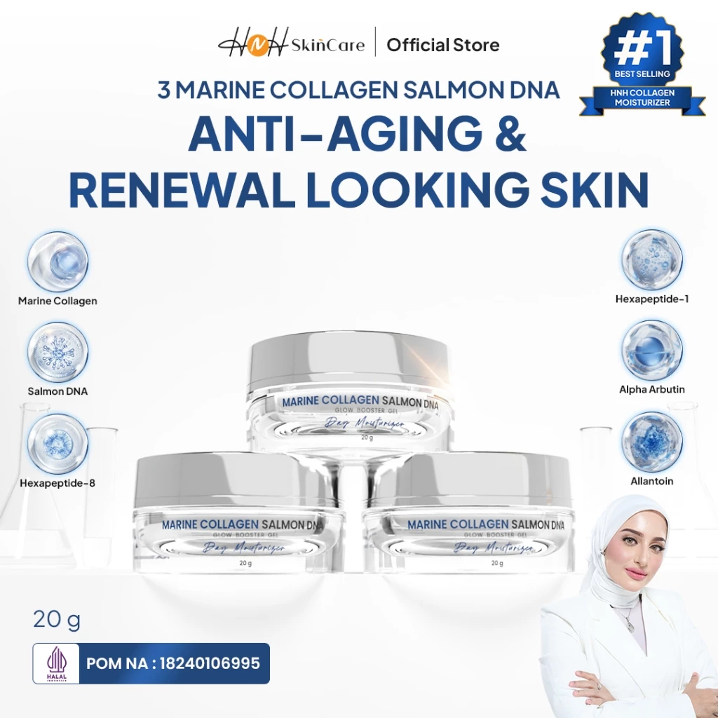 Buy 2 Get 1 Free Marine Collagen Salmon DNA Signature by Kamila / Day Moisturizer - foto 1
