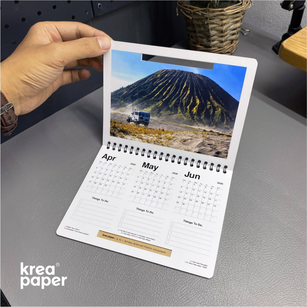 Jual KREA PAPER || Kalender 2026 aesthetic 2 in 1 | Bisa jadi kalender ...