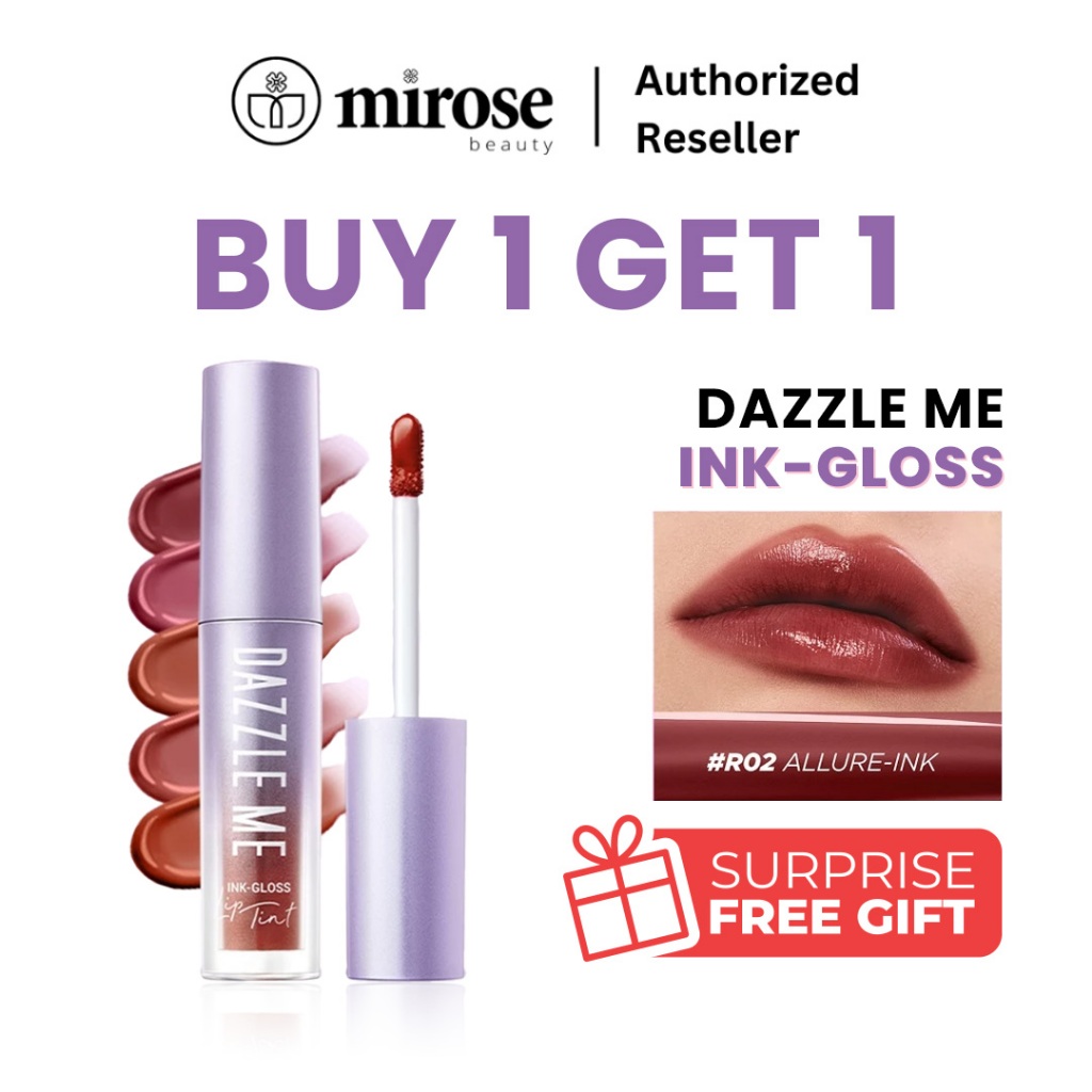 Jual DAZZLE ME Ink-Gloss Lip Tint Watery Ink Gel Lip Tint Long Lasting ...