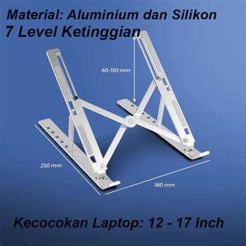 Laptop Stand Foldable Adjustable Aluminium 12 17 Inch