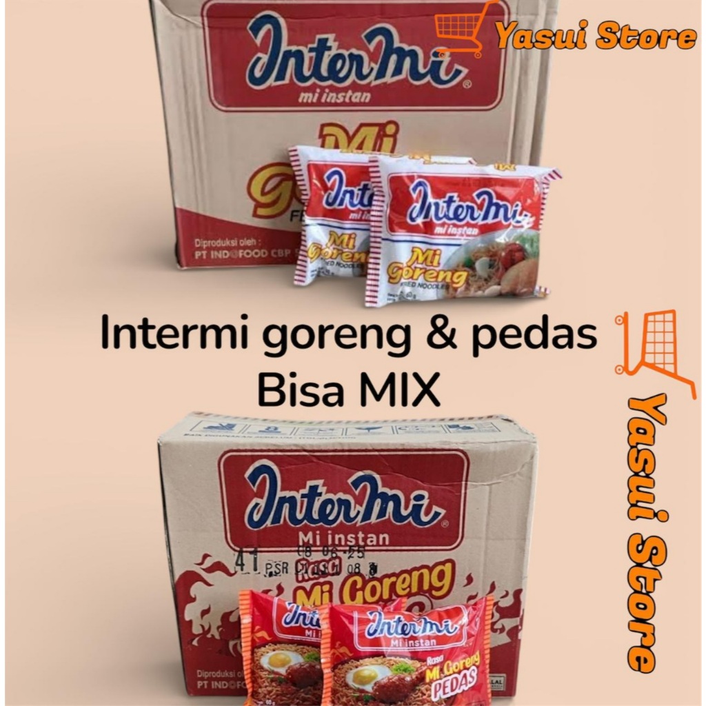 Jual Intermie Goreng / Intermi Pedas Bisa MIX 1 dus Isi 40 Pcs | Shopee ...