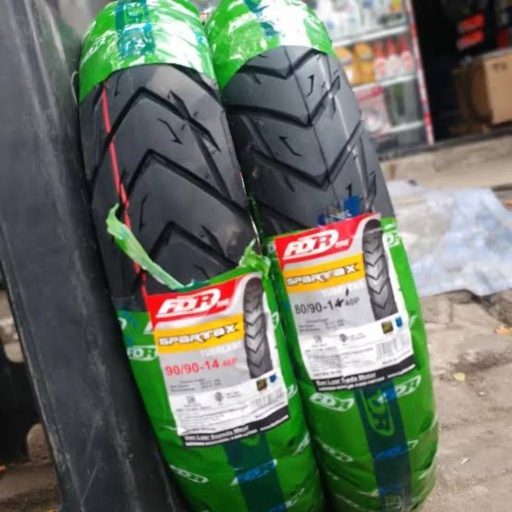 Jual TOP!!! BAN FDR SEPASANG UKURAN 80/90-90/90-14 TUBLES UNTUK METIK ...