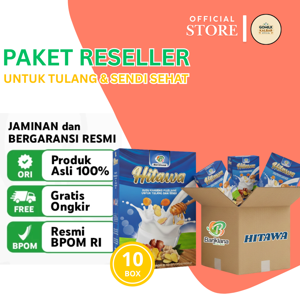 Jual HITAWA 10 Box Paket Reseller susu etawa Jahe Terapi nyeri sendi ...