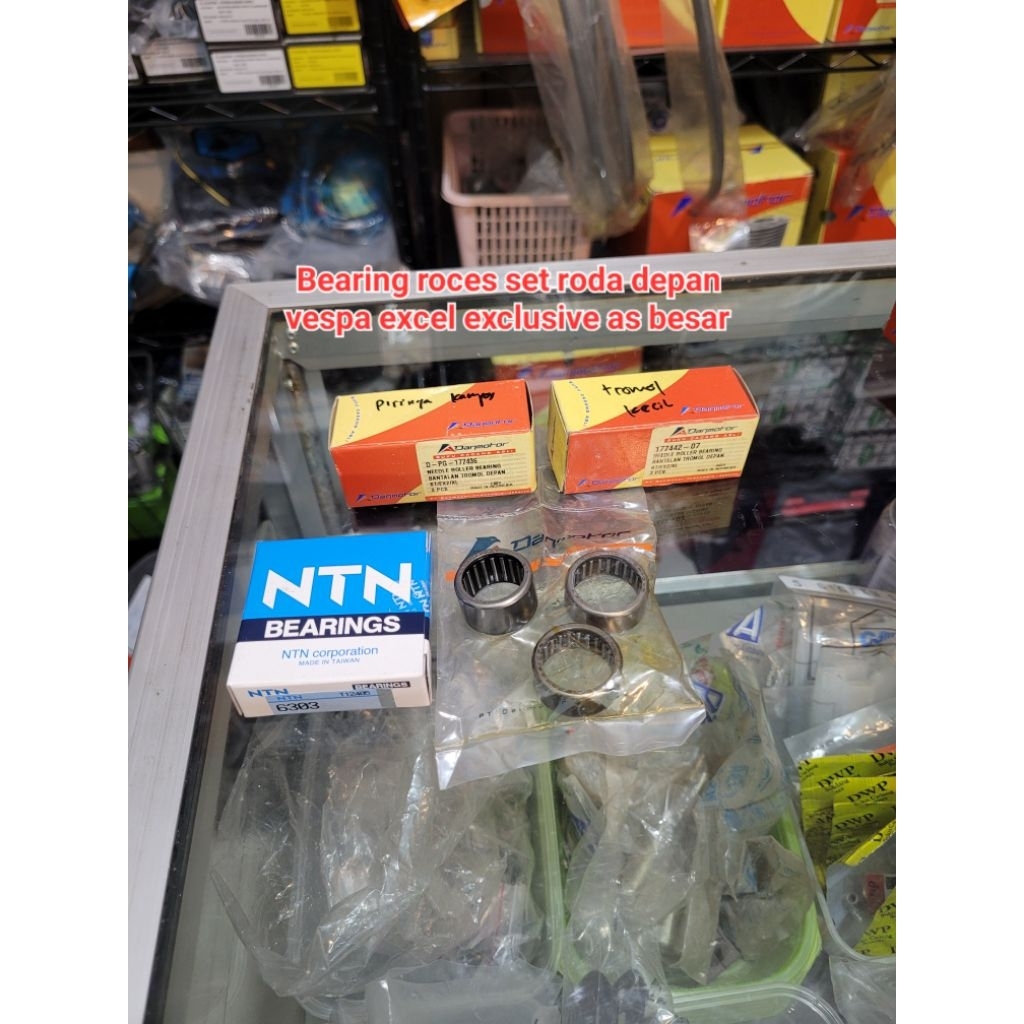 Jual bearing roces set roda depan vespa excel exclusive as besar ...