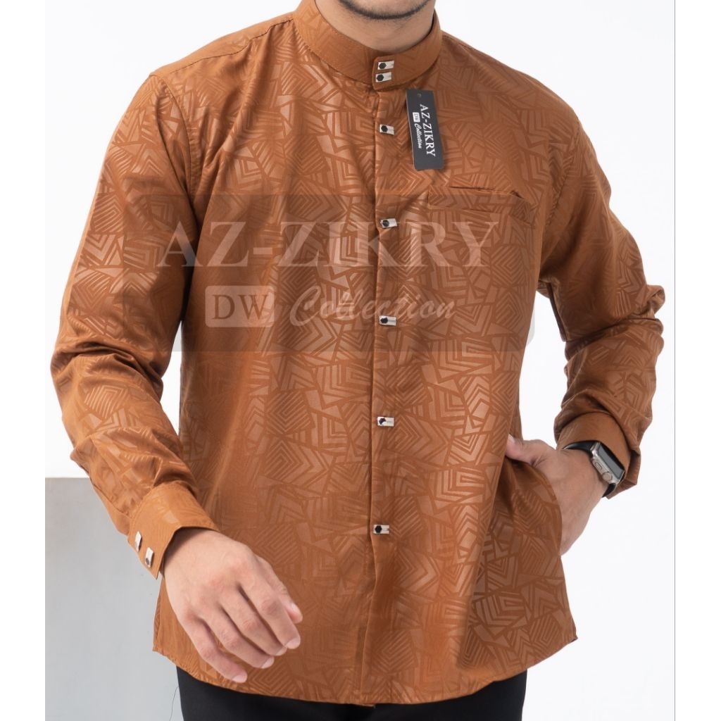 Baju Koko pria kemko sultan embos kemeja Koko sultan taqwa muslim lengan panjang terbaru