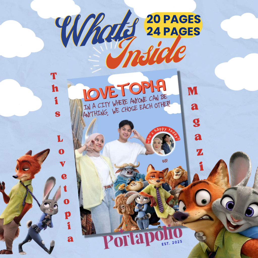 Jual CUSTOM MAJALAH BY PORTAPOLIO KADO UNIK - TEMPLATE ZOOTOPIA ...