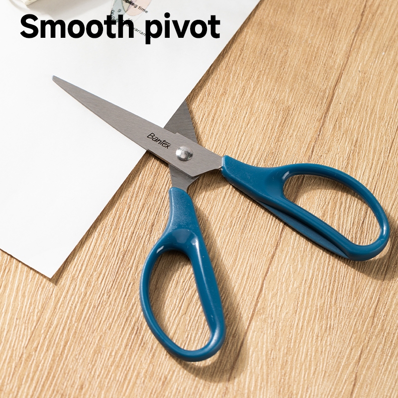 Bantex Gunting Kertas / Office Scissor Pegangan Simetris Pisau Tajam Anti Karat Ukuran 160 mm (4)