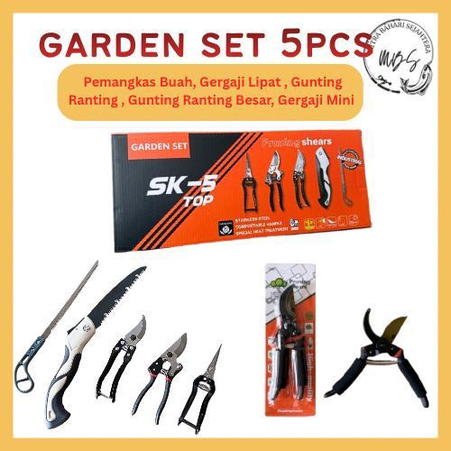 MITRA BAHARI SEJAHTERA Alat Perkebunan - Pemotong Dahan 5pcs/1set 5in1