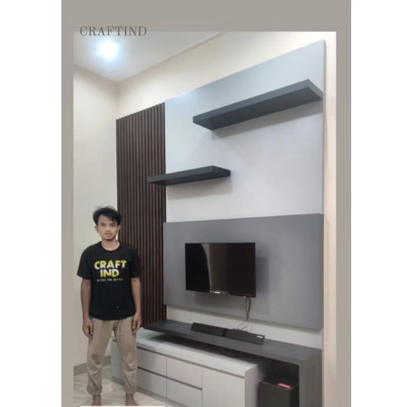 Jual BACKDROP TV MURAH | RAK TV | BUFFET TV HPL | PARTISI PAJANGAN HPL ...
