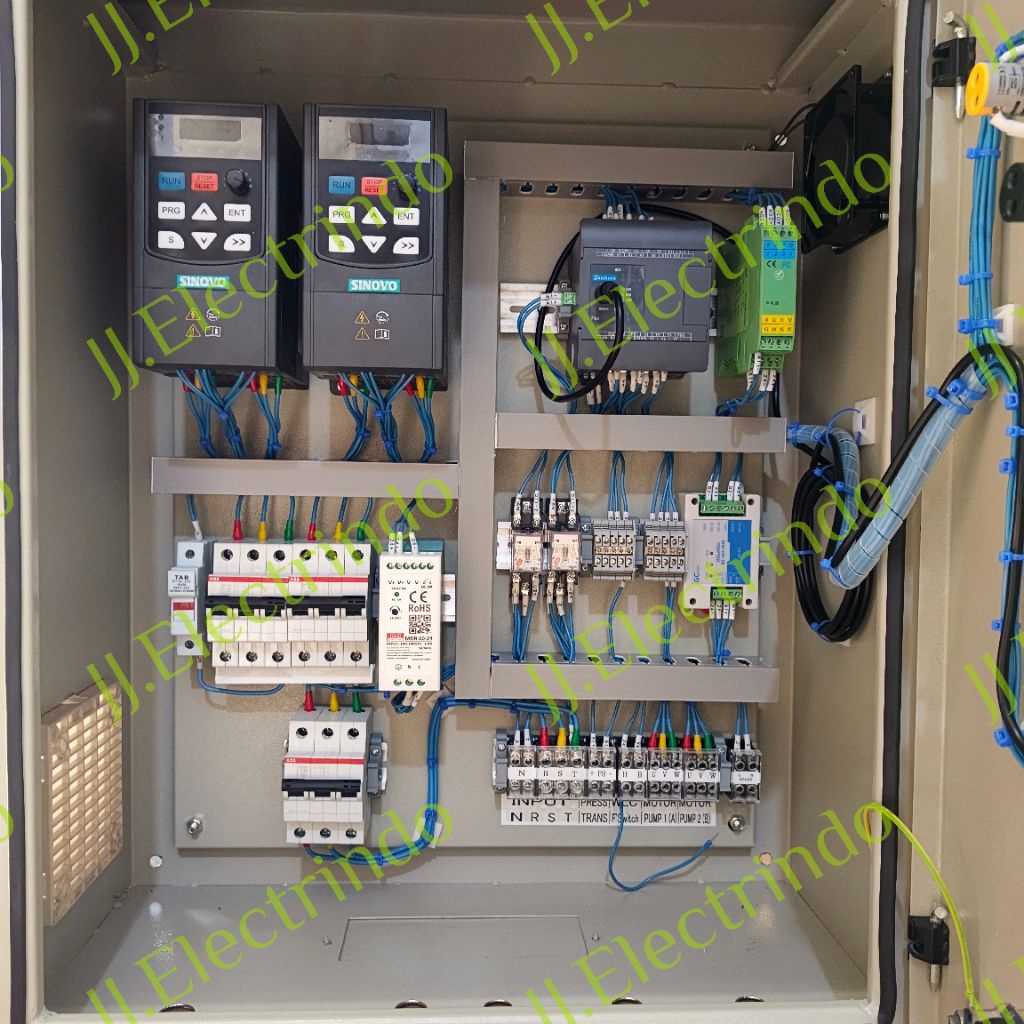 Jual Panel Booster VSD 1,5Kw x2p 380V C/w HMI 4.3