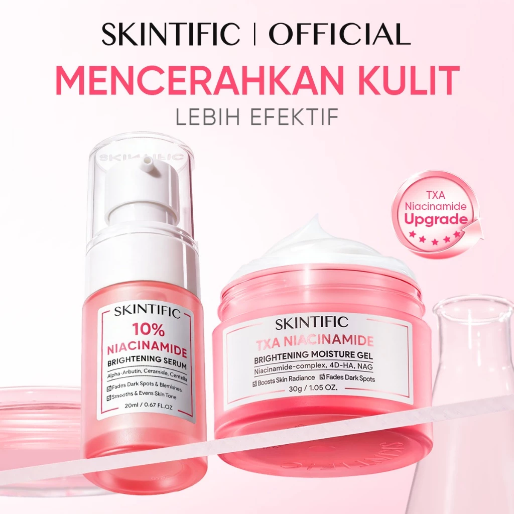 Skintific 2PCS Brightening Set Niacinamide Moisturizer & Serum