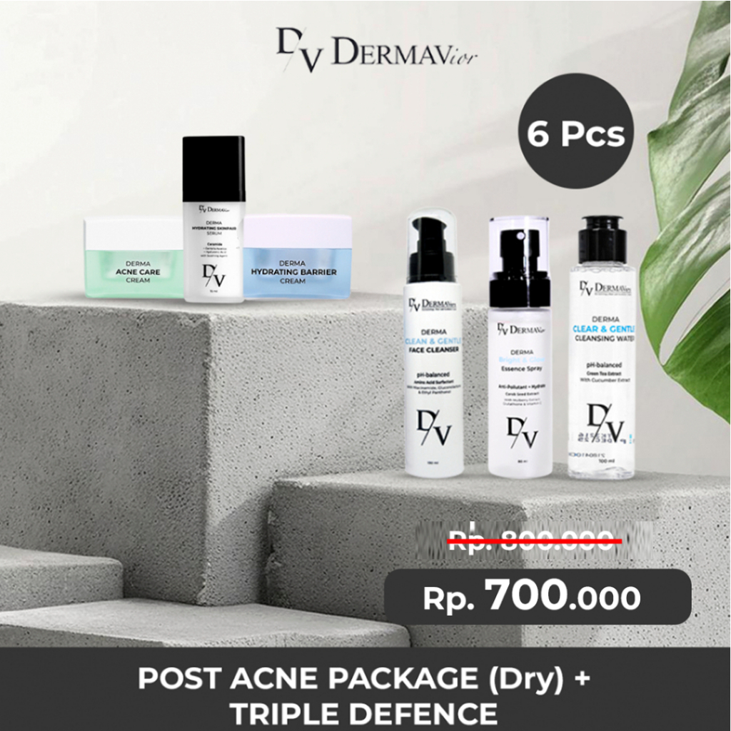 Jual Derma Post Acne / Acne Prone Package (Dry) | Shopee Indonesia