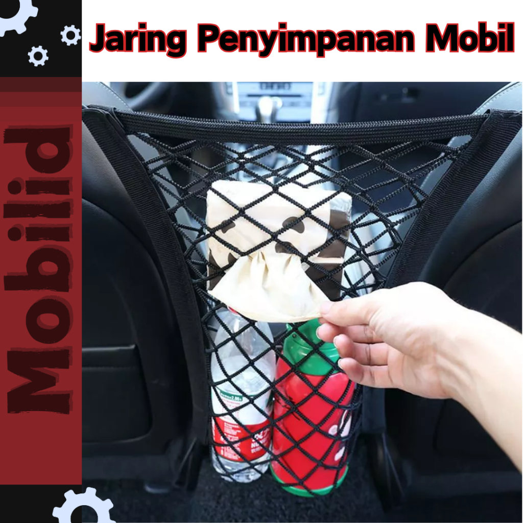 Jual Jaring Penyimpanan Mobil 3 Lapis Jaring Bagasi Tengah Jok Mobil ...