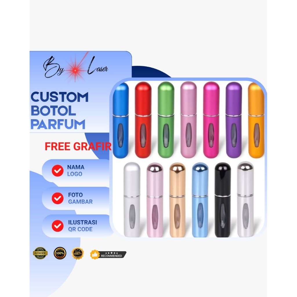 Jual By laser Custom nama Botol Parfum 5ml Travel | Shopee Indonesia