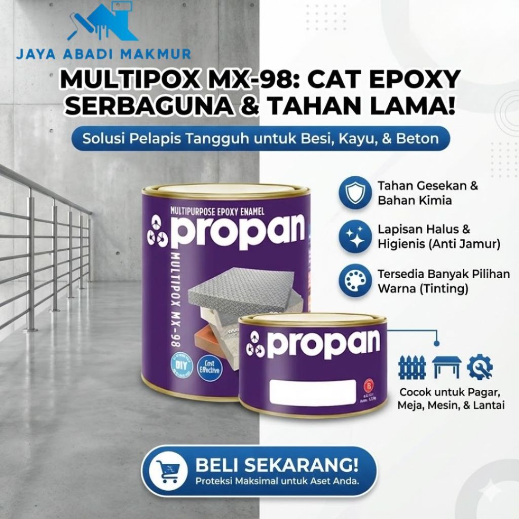 Jual Propan MULTIPOX MX-98 Cat Epoxy Serbaguna Anti Jamur & Kimia - Set ...