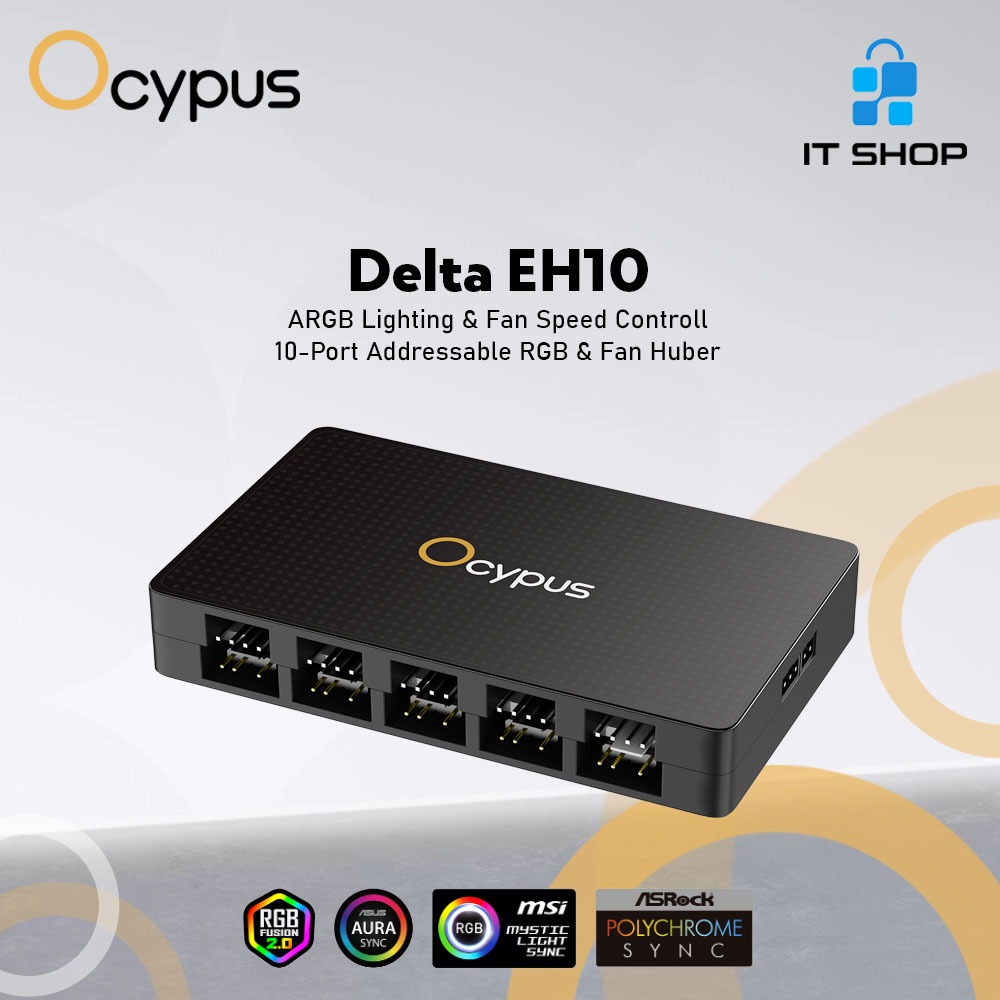 Jual OCYPUS Delta EH10 PWM Magnetic ARGB Lighting & Fan Speed ...