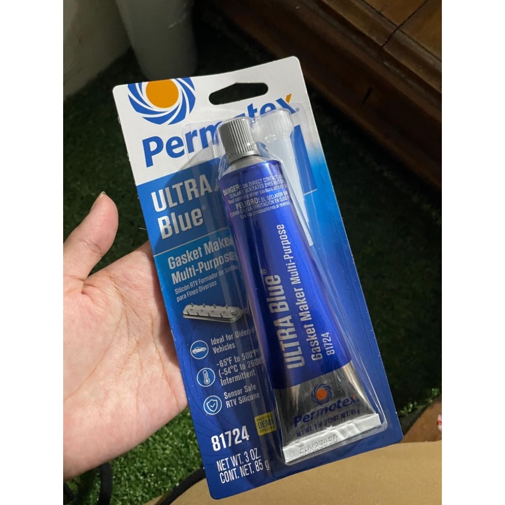 Jual Lem Permatex RTV 85 Gram - Ultra Blue, Tahan Suhu Ekstrem, Bau ...