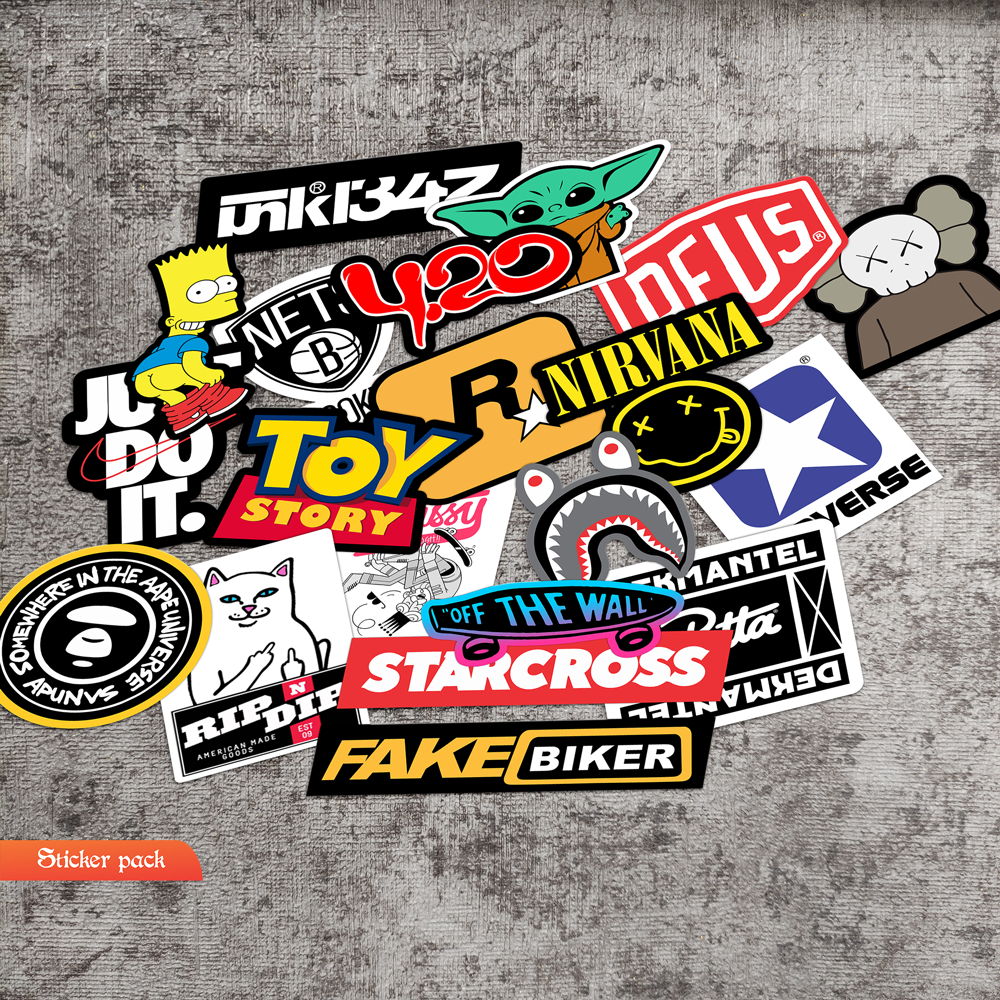 Jual Stiker sticker aesthetic pack series hypeall stiker helm laptop ...