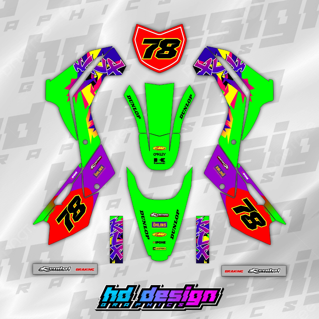 Jual DECAL STICKER KLX 140 OLD FULL BODY BISA CUSTOM DESIGN | Shopee ...