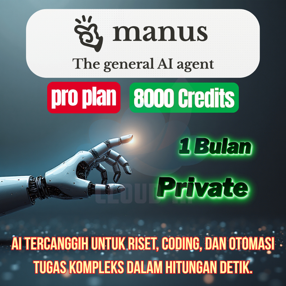 Jual Manus AI Pro Plan - 8.000 Credits - Private Akun 30 Hari Full ...