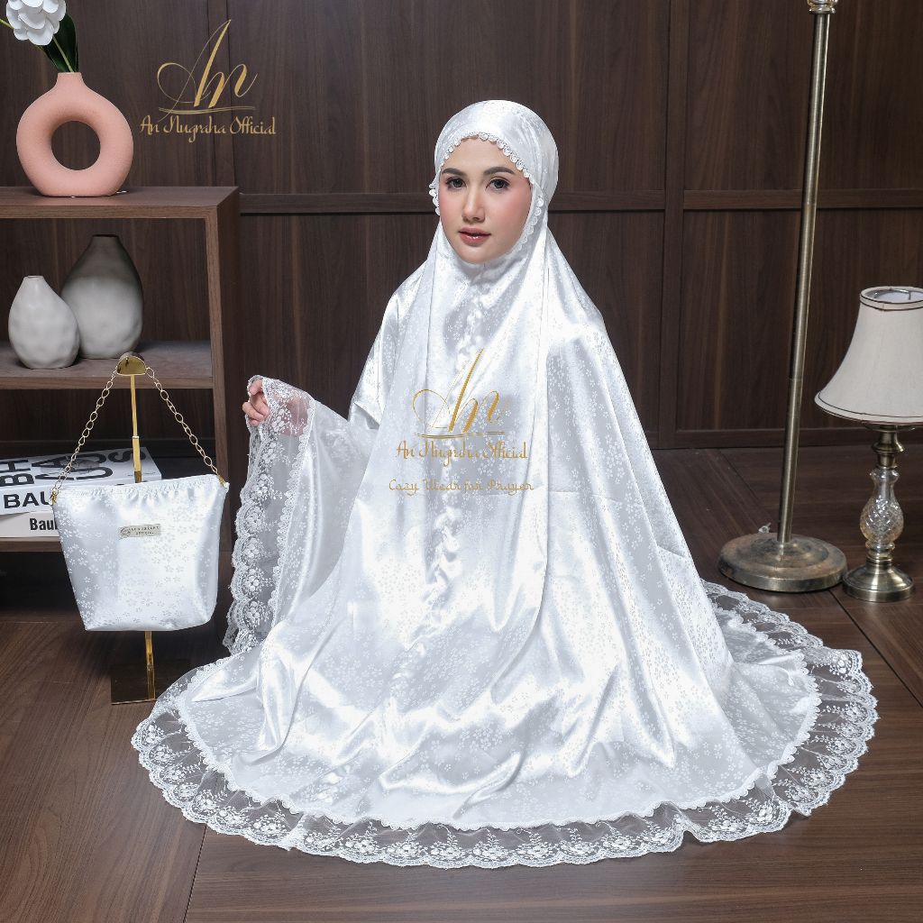 Mukena An_Nugrahaoffical - Series Yasmina Motif Terbaru Bahan Armany Silk Jacquard